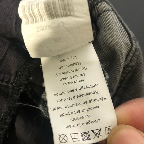 Faith Connexion Zipper Laced White Gray Jeans 28 - Picture 6 of 10